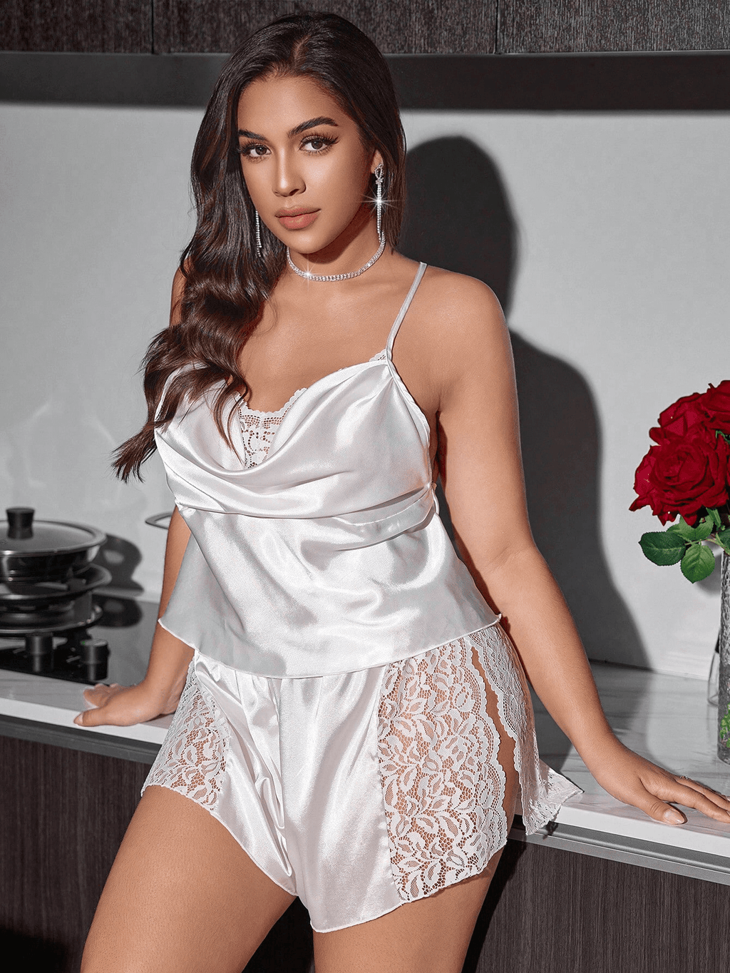 Curvy white flower Love