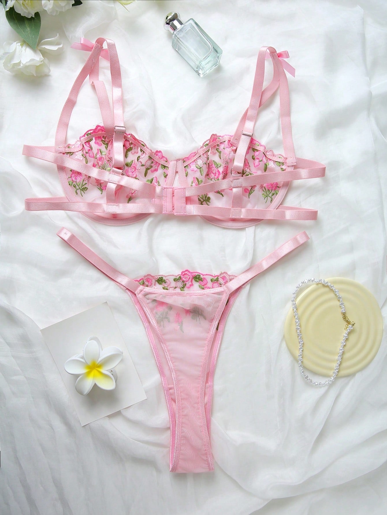 Curvy Pink Rose flowers