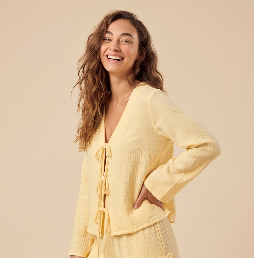 Butter · Muslin Cotton Pajama Set
