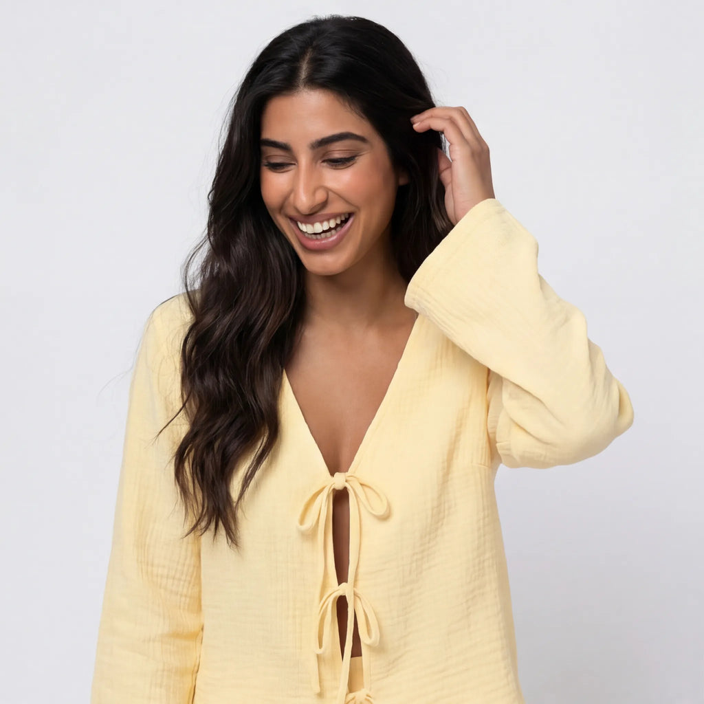 Butter · Muslin Cotton Pajama Set