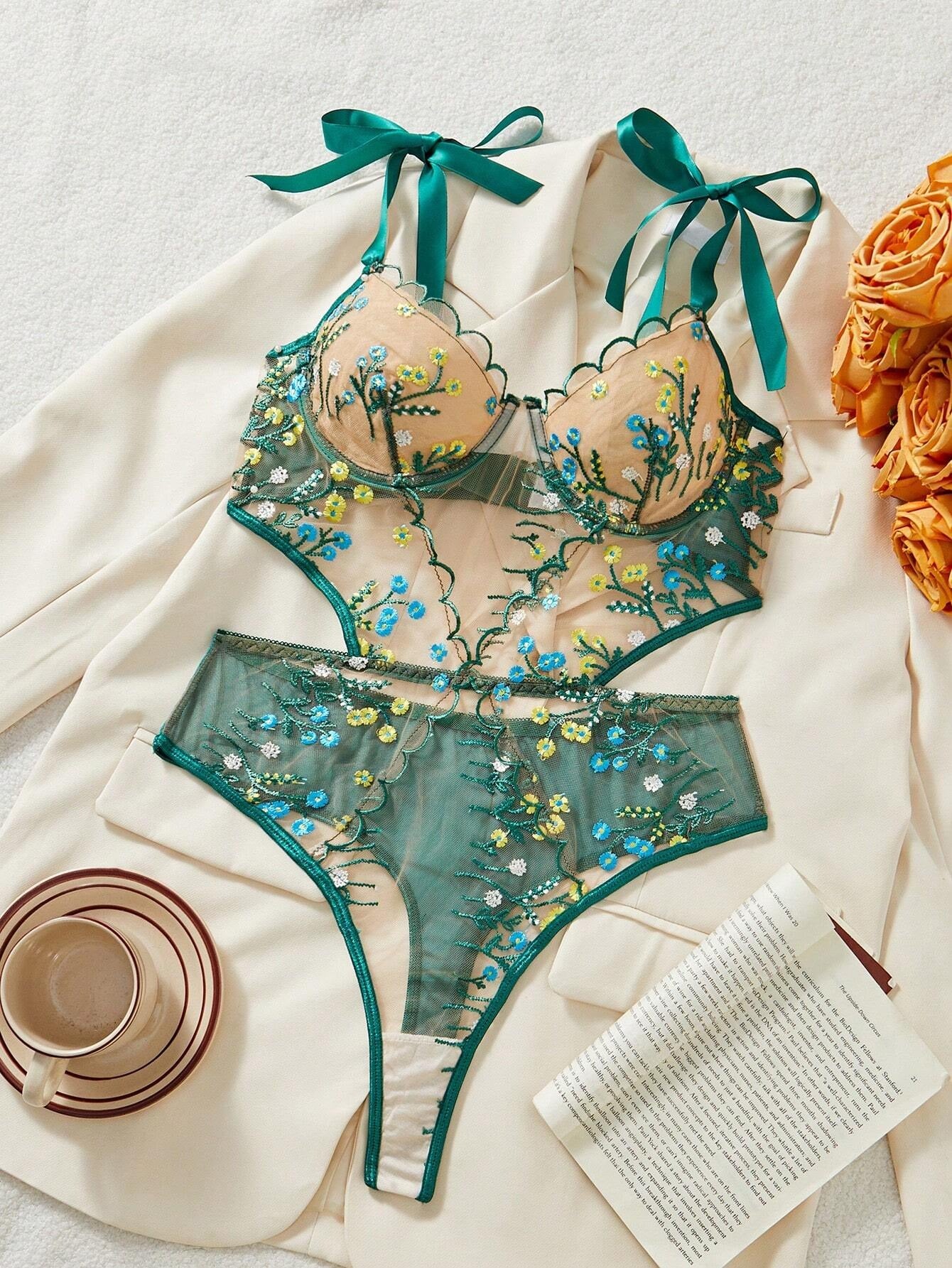 Green Blossom Bodysuit