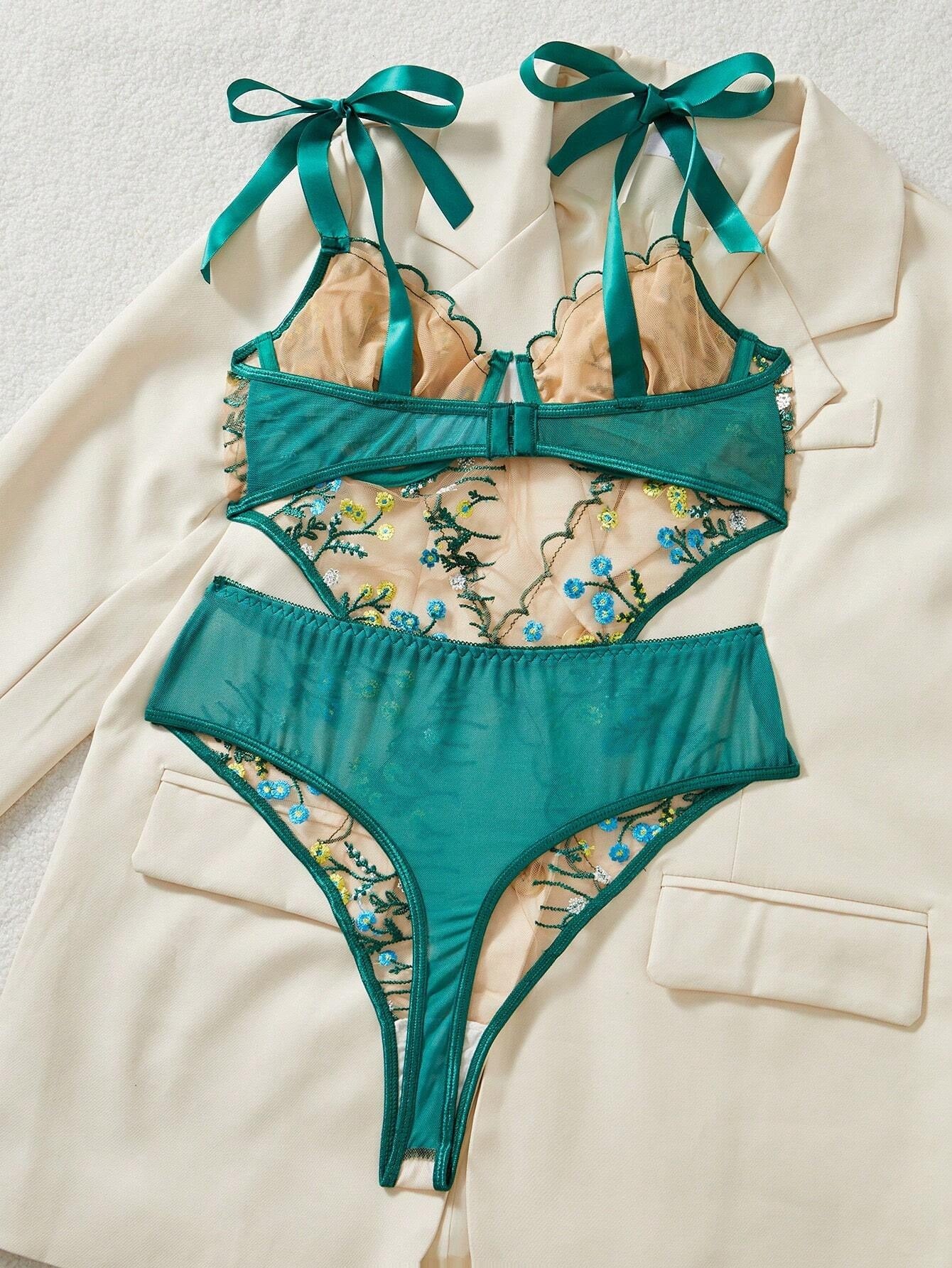 Green Blossom Bodysuit