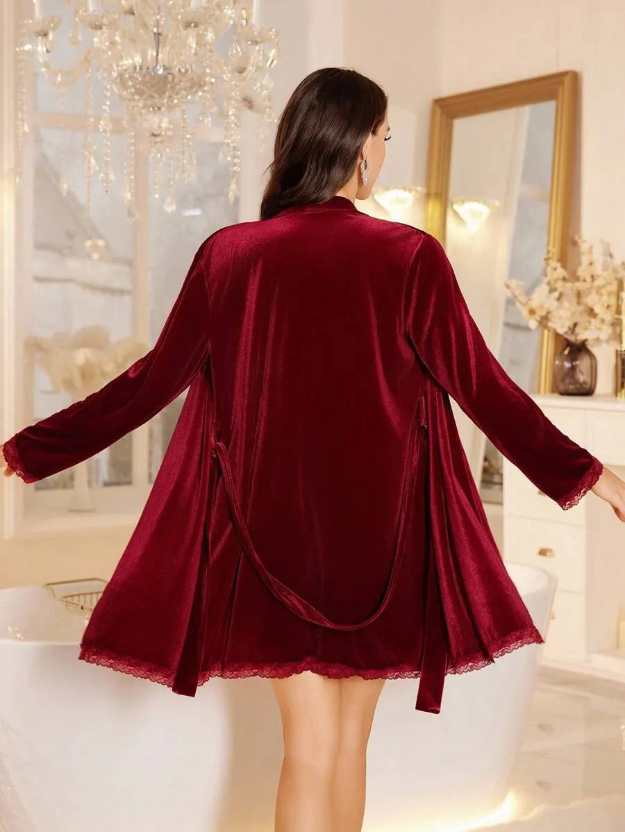 Velvet Whisper Robe Set