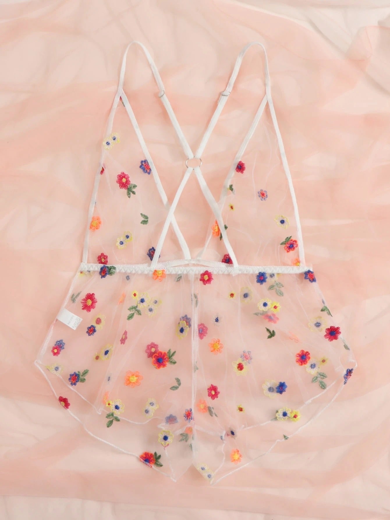 Floral Crisscross Teddy