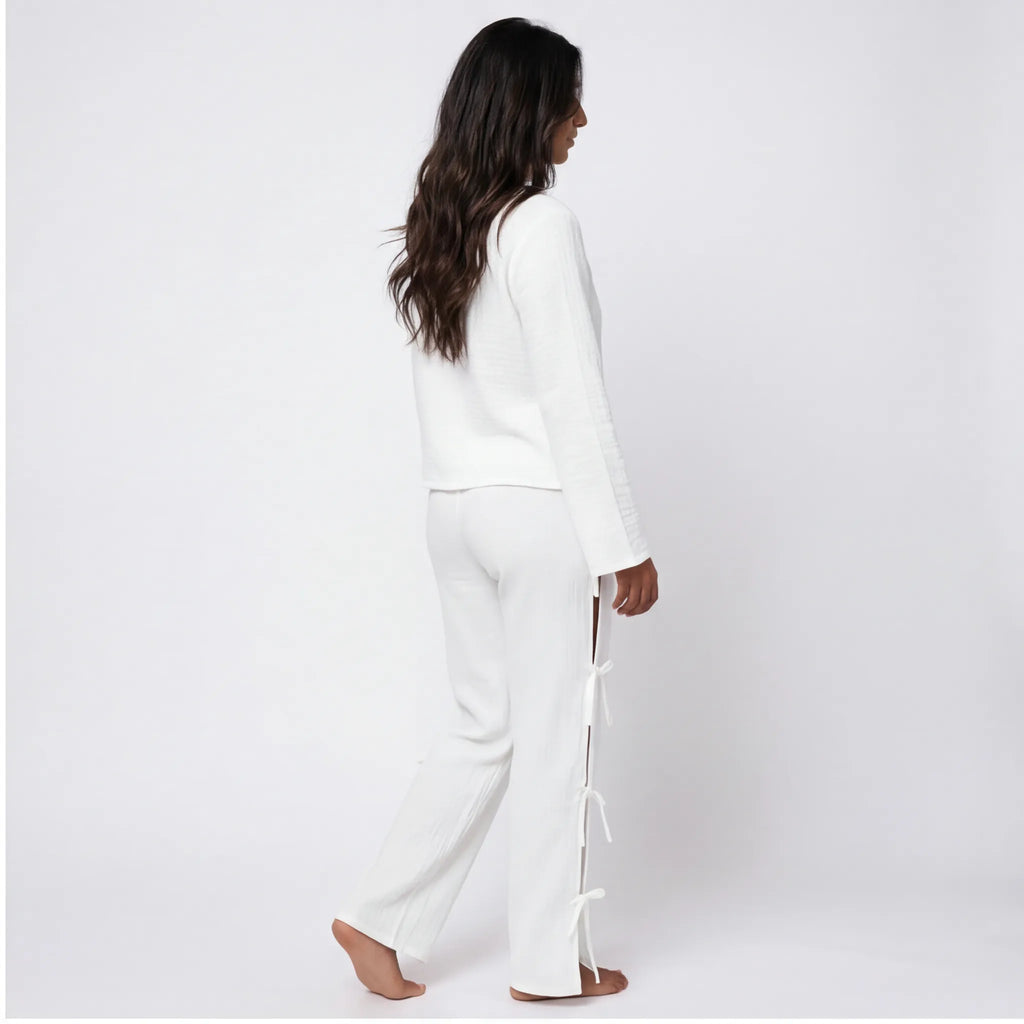 Ivory · Muslin Cotton Pajama Set