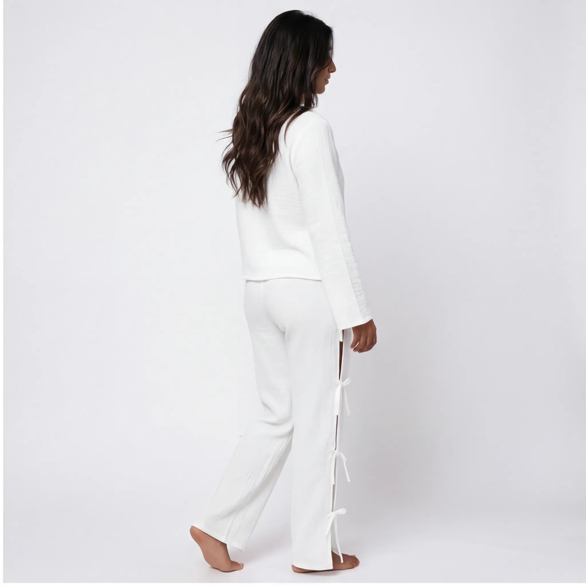 Ivory · Muslin Cotton Pajama Set