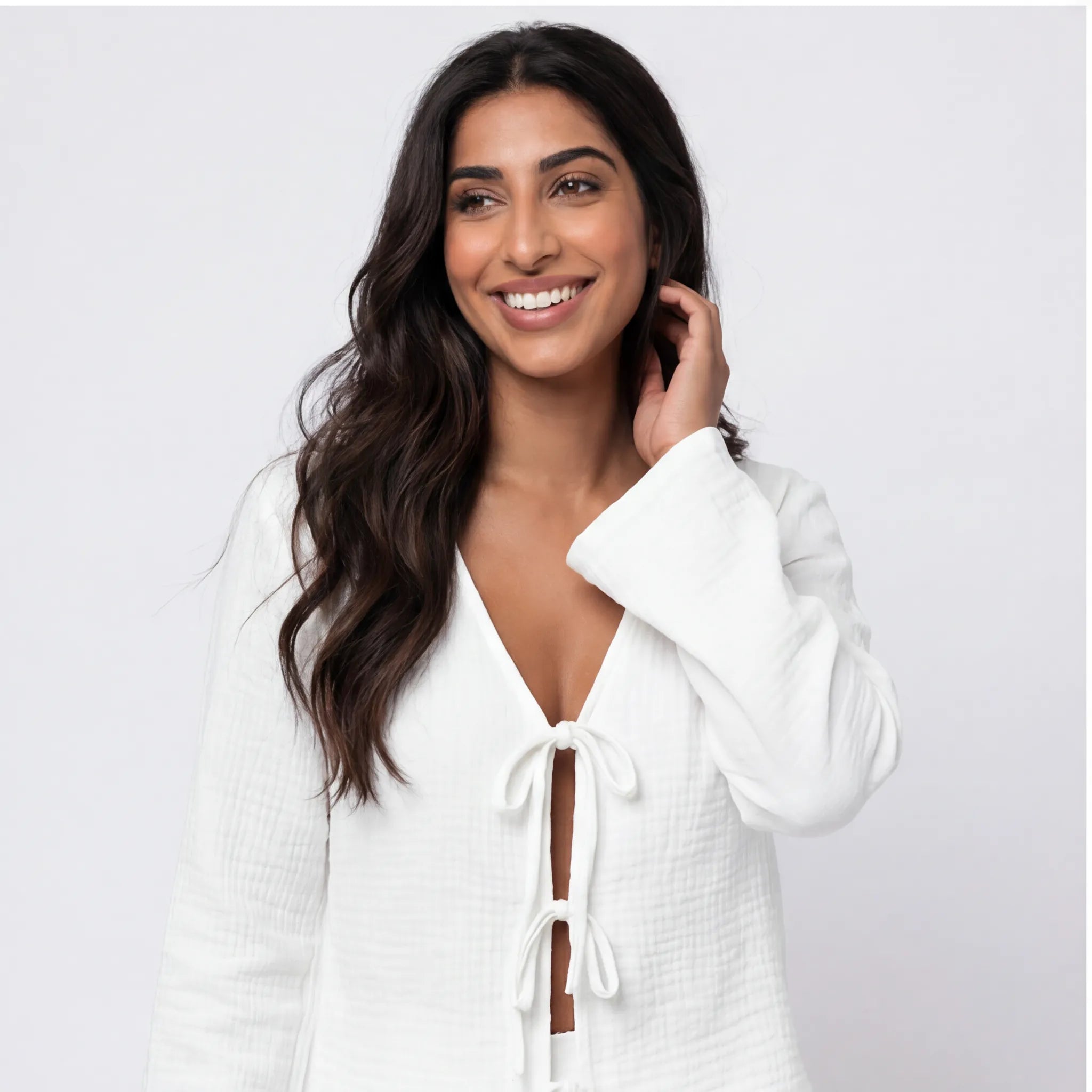 Ivory · Muslin Cotton Pajama Set