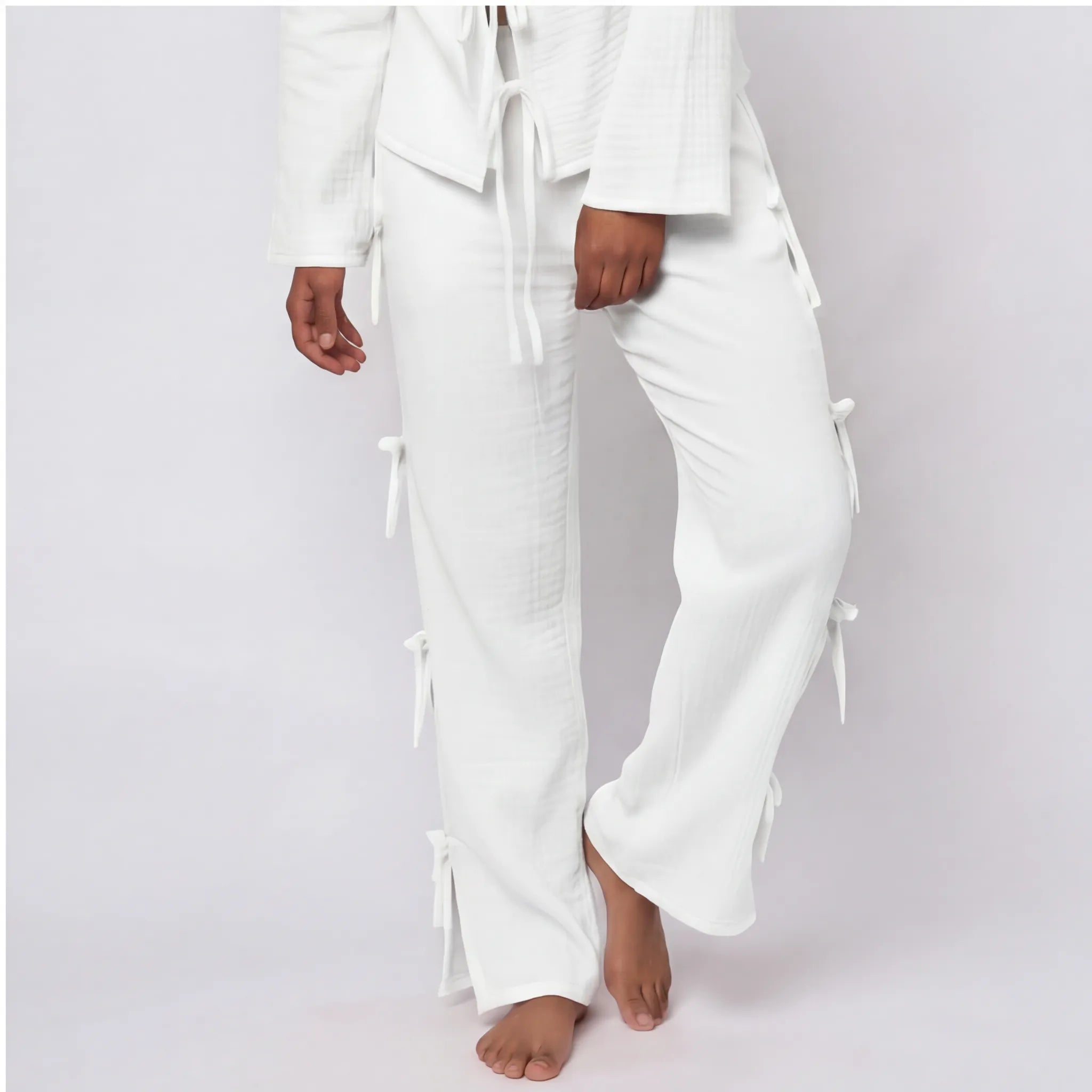 Ivory · Muslin Cotton Pajama Set