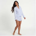 Powder Blue · Striped Cotton Short Set